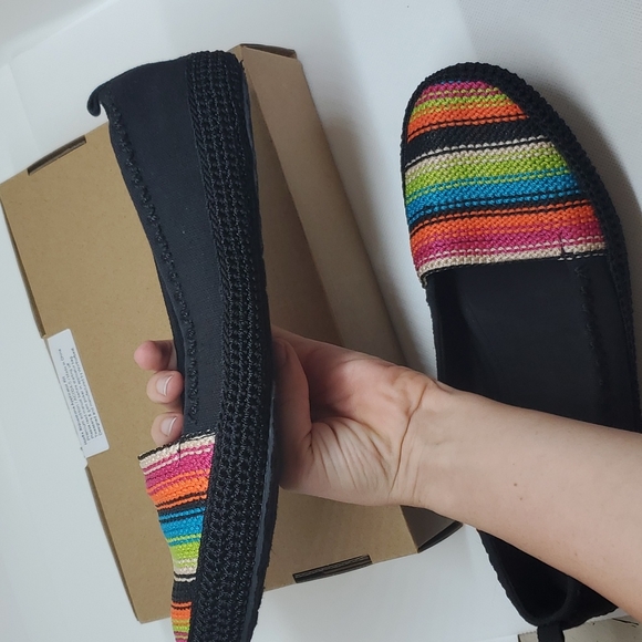 The Sak Multicolored Knitted Loafer Shoes in Women's Size 8 - Picture 5 of 12